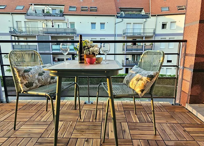 Apartmán Forestier - T2 Cosy Avec Terrasse & 2 Parkings Privatifs -centre Colmar